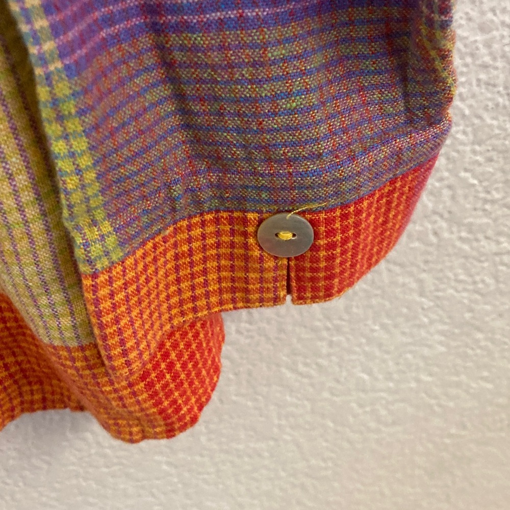 Soft Surroundings Multicolor Patchwork Plaid Pear… - image 5